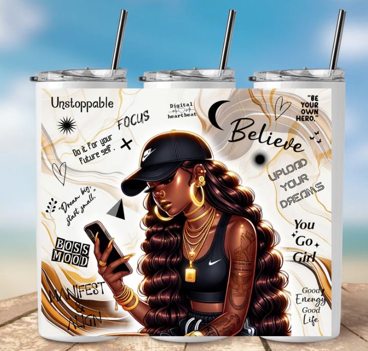 Inspirational Black Girl Magic Tumbler