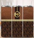 MK Brown Leather Bag Tumbler
