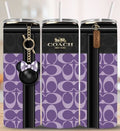 Fashion Purple Purse Tumbler