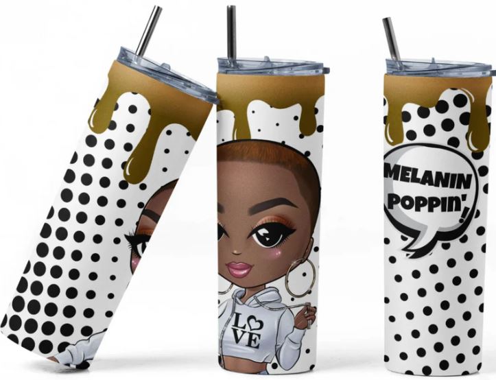 Melanin Poppin' Tumbler