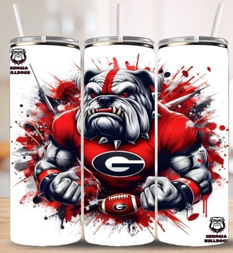 Georgia Bulldogs 20 oz Skinny Tumbler