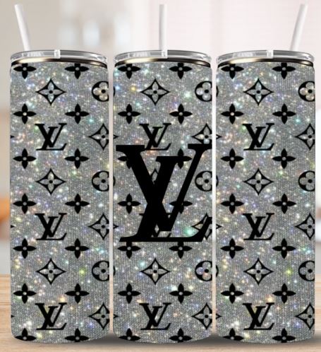 Luxury Silver Glitter Black Design