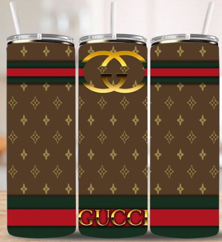 Luxury Brown Red Green Pattern