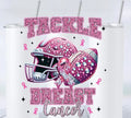 Tackle Breast Cancer 20oz Skinny Tumbler
